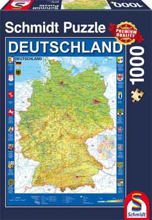Legpuzzel Duitsland Landkaart Puzzel